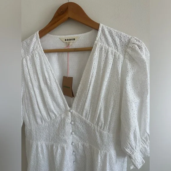 NWT Boden Broderie midi white eyelet lace tea dress size 8 - threedaughtersproperties.com NWT Boden Broderie midi white eyelet lace tea dress size 8 - threedaughtersproperties.com